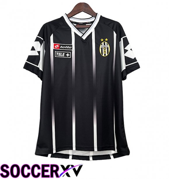 Juventus Retro Soccer Jersey Black 2000/2001