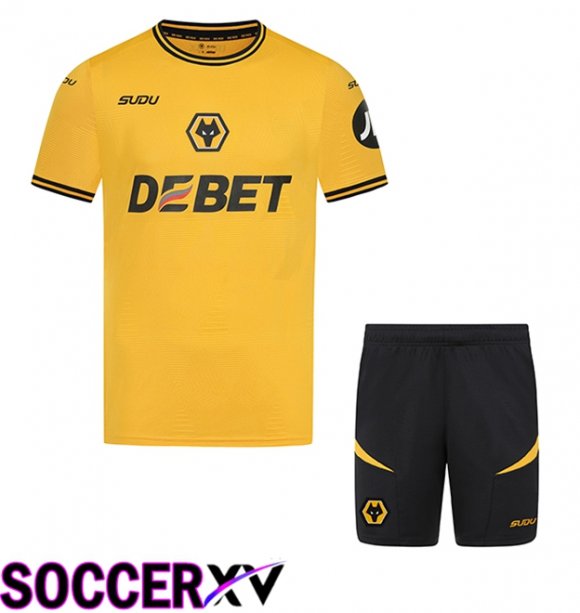 Wolves Kids Home New Soccer Jersey 2024/2025