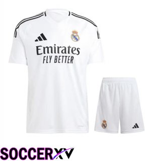 Real Madrid Home kit Soccer Jersey + Shorts 2024/2025