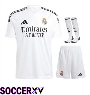 Real Madrid Away kit Soccer Jersey (Shorts + Socks) 2024/2025