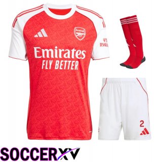 Arsenal Home kit Soccer Jersey (Shorts + Socks) 2025 2026