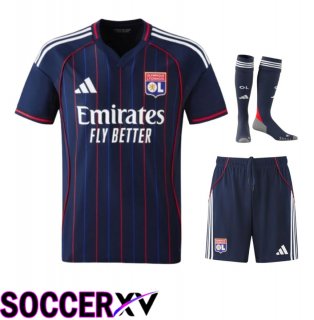 lyon OL Away kit Soccer Jersey (Shorts + Socks) 2025 2026