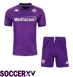 ACF Fiorentina Home kit Soccer Jersey + Shorts 2024/2025