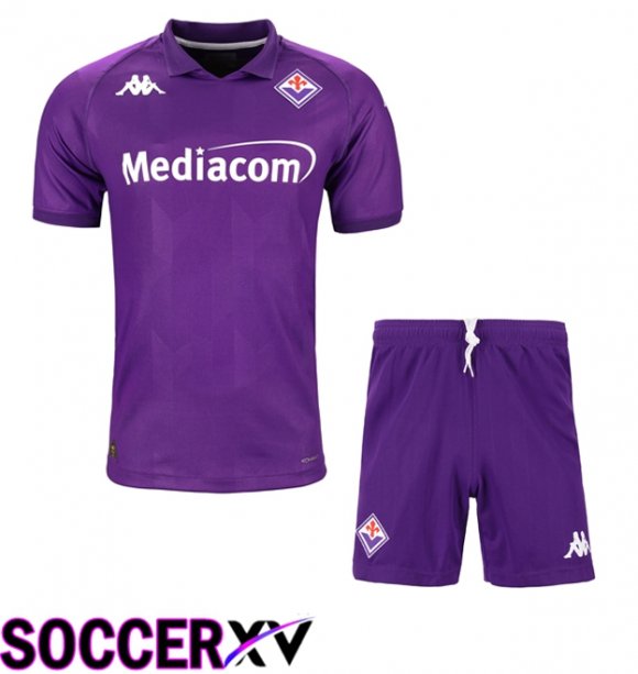 ACF Fiorentina Home kit Soccer Jersey + Shorts 2024/2025