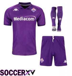 ACF Fiorentina Home kit Soccer Jersey (Shorts + Socks) 2024/2025