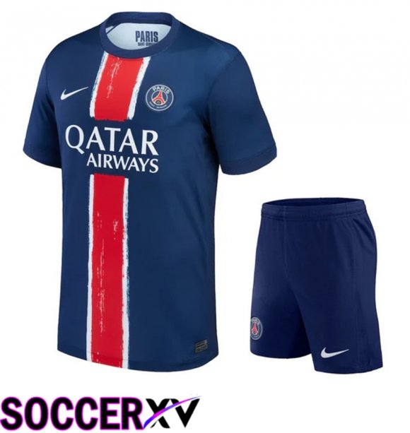 Paris PSG Home kit Soccer Jersey + Shorts 2024/2025