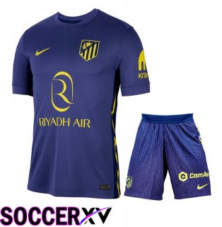 Atletico Madrid Away kit Soccer Jersey + Shorts 2025 2026