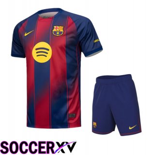 FC Barcelona Home kit Soccer Jersey + Shorts 2025 2026