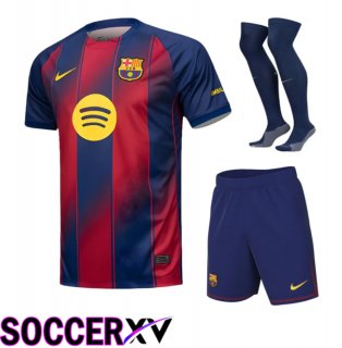 FC Barcelona Home kit Soccer Jersey (Shorts + Socks) 2025 2026