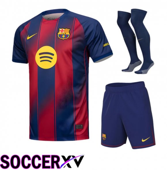FC Barcelona Home kit Soccer Jersey (Shorts + Socks) 2025 2026