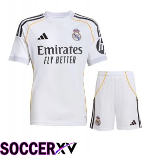 Real Madrid Home kit Soccer Jersey + Shorts 2025 2026