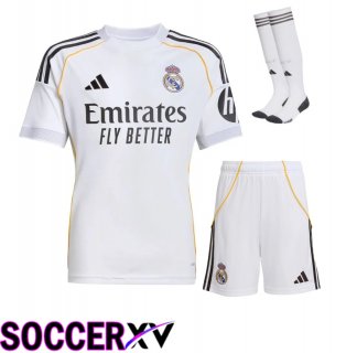 Real Madrid Home kit Soccer Jersey (Shorts + Socks) 2025 2026