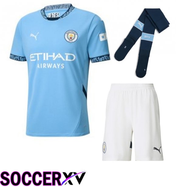 Manchester City Away kit Soccer Jersey (Shorts + Socks) 2024/2025