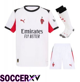 AC Milan Away kit Soccer Jersey (Shorts + Socks) 2025 2026