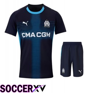 Marseille OM Away kit Soccer Jersey + Shorts 2025 2026