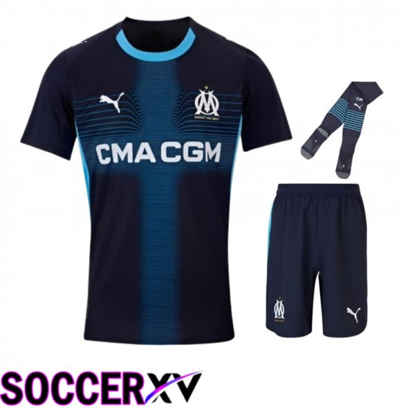 Marseille OM Away kit Soccer Jersey (Shorts + Socks) 2025 2026