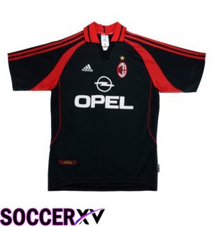 AC Milan Retro Third Soccer Jersey Black 2000-2001