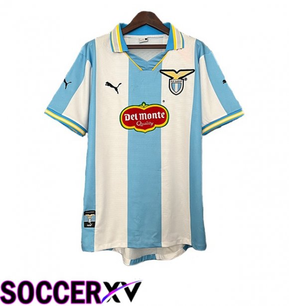 SS Lazio Retro Home Soccer Jersey Blue White 1999-2000