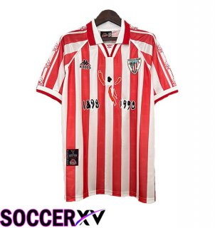 Athletic Bilbao Retro Home Soccer Jersey Red 100th Anniversary Edition