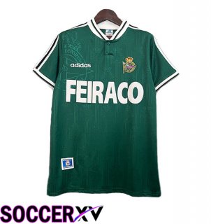 Deportivo Alaves Retro Away Soccer Jersey Green 1999-2000