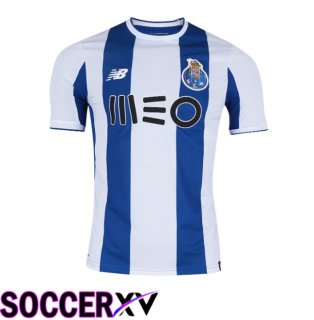 FC Porto Retro Home Soccer Jersey White Blue 2017-2018