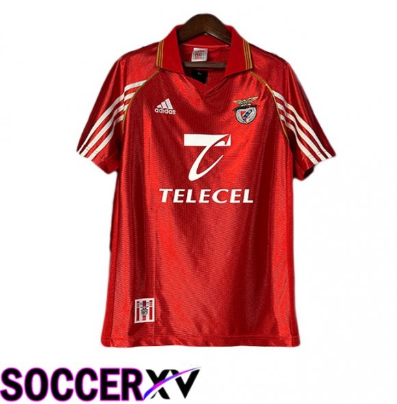 S.L Benfica Retro Home Soccer Jersey Red 1998-1999