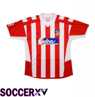 Atletico Madrid Retro Home Soccer Jersey Red 2002-2003