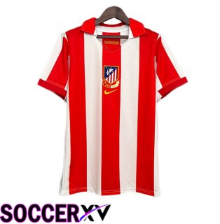 Atletico Madrid Retro Home Soccer Jersey Red 2003-2004