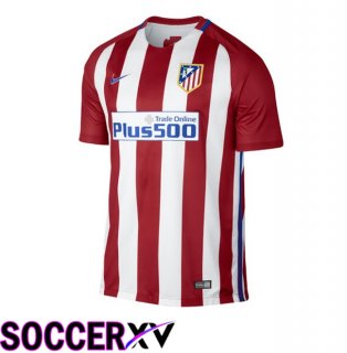 Atletico Madrid Retro Home Soccer Jersey Red 2016-2017