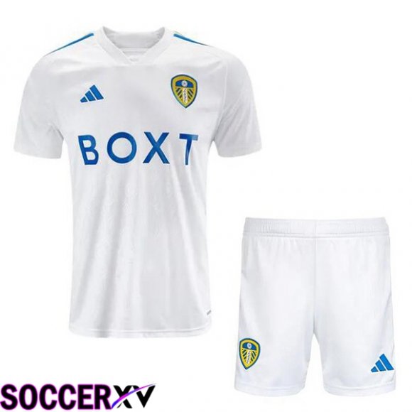 Leeds United Kids Soccer Jersey Home White 2023/2024