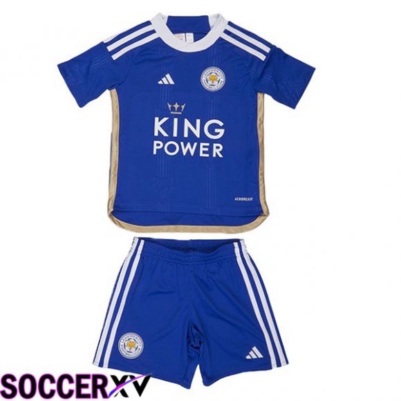 Leicester City Kids Soccer Jersey Home Blue 2023/2024