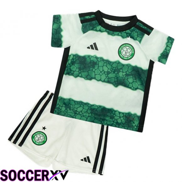 Celtic FC Kids Soccer Jersey Home Green White 2023/2024