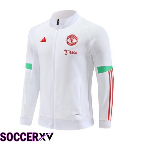 Manchester United Training Jacket White 2023/2024