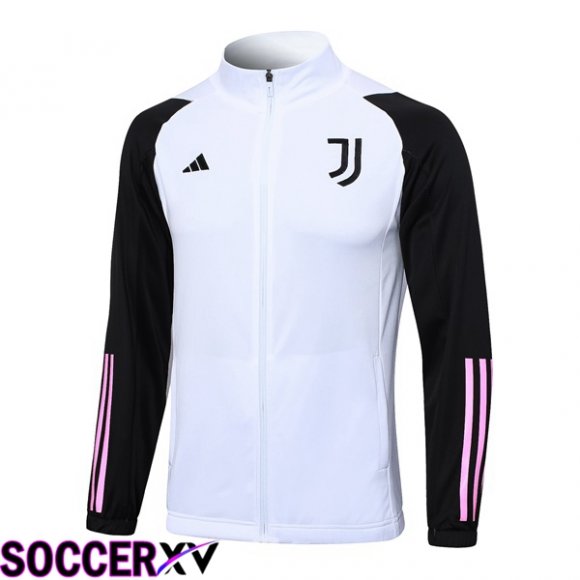 Juventus Training Jacket White Black 2023/2024