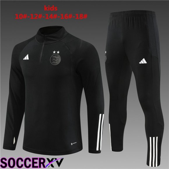 Algeria Kids Training Tracksuit Suit Black 2023/2024