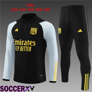 Lyon OL Kids Training Tracksuit Suit Black 2023/2024