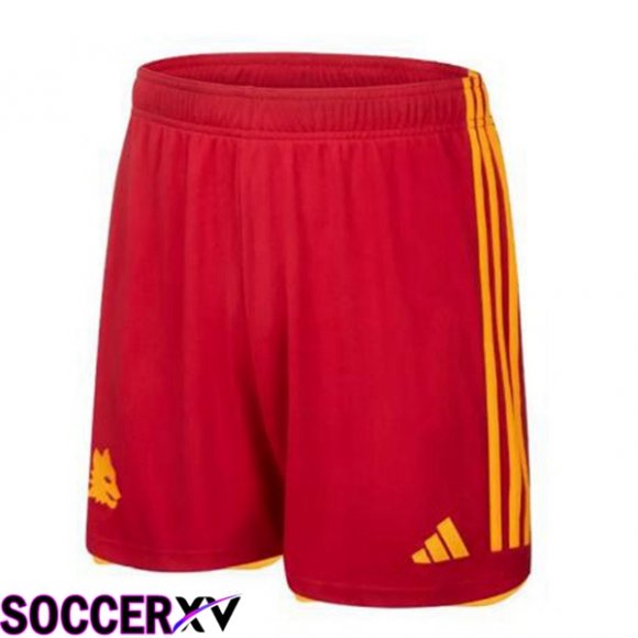 AS Roma Soccer Shorts Home Red 2023/2024