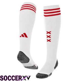 AFC Ajax Soccer Socks Home White 2023/2024