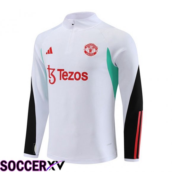 Manchester United Training Sweatshirt White 2023/2024