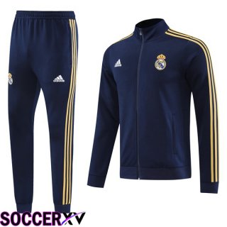 Real Madrid Training Jacket Suit Royal Bluee 2023/2024