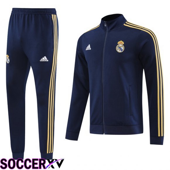 Real Madrid Training Jacket Suit Royal Bluee 2023/2024