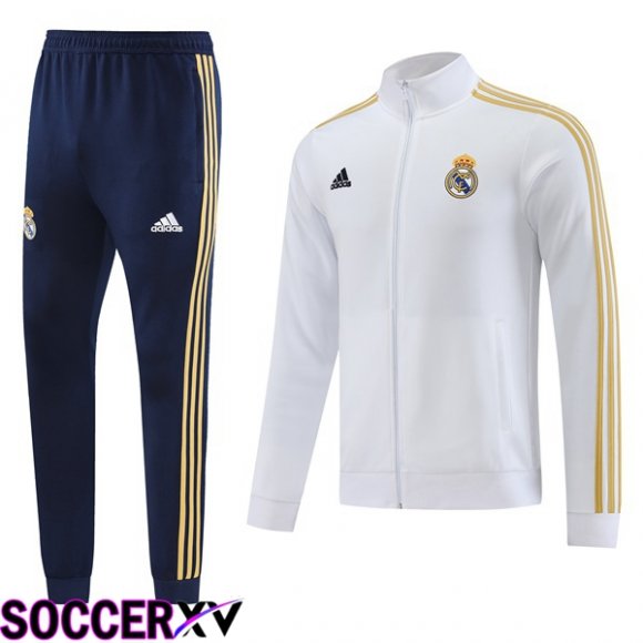 Real Madrid Training Jacket Suit White 2023/2024