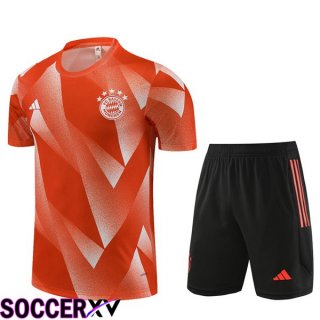 Bayern Munich Training T Shirt + Shorts Orange 2023/2024