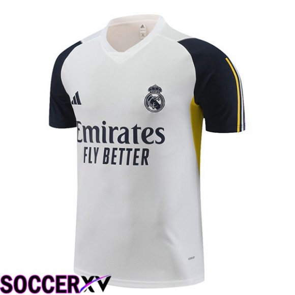 Real Madrid Training T Shirt White 2023/2024