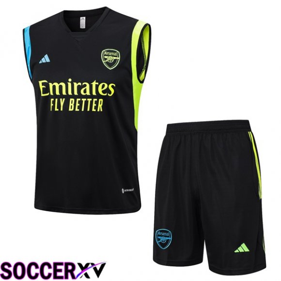 Arsenal Soccer Vest + Shorts Black 2023/2024