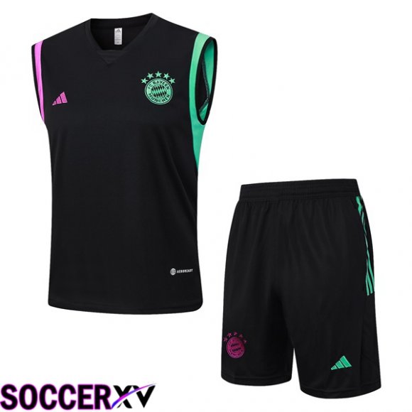 Bayern Munich Soccer Vest + Shorts Black 2023/2024