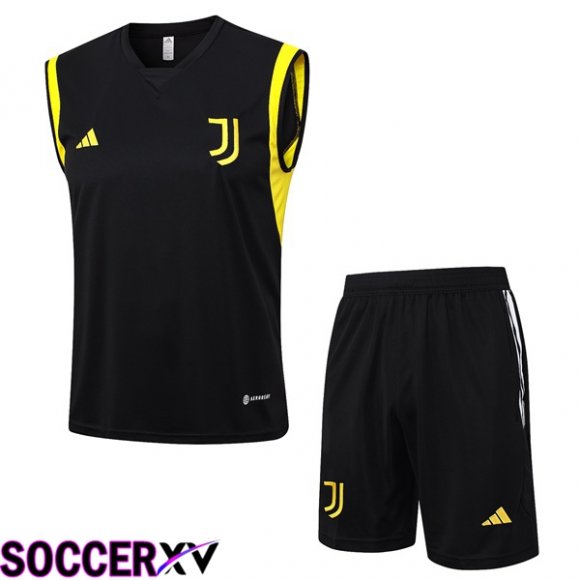 Juventus Soccer Vest + Shorts Black 2023/2024