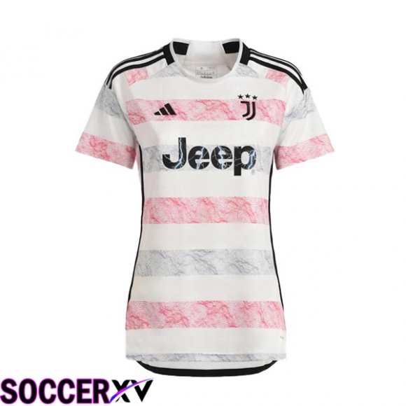 Juventus Womens Soccer Jersey Away White 2023/2024