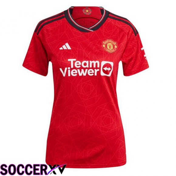 Manchester United Womens Soccer Jersey Home Red 2023/2024