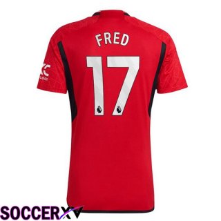 Manchester United (Fred 17) Soccer Jersey Home Red 2023/2024